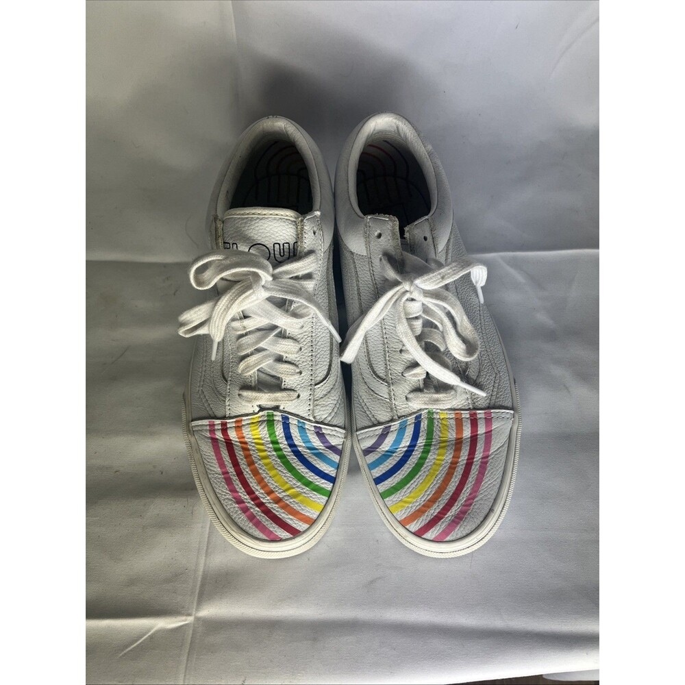 VANS UA Old Skool Flour Shop Rainbow Pride Leather Men 9.5 / Women 11 Unisex